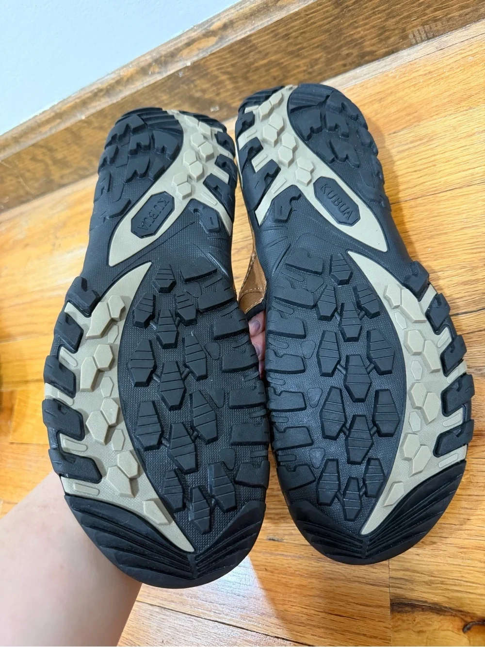 KUBUA Men’s Outdoor Comfort Flip Flop Sandals Brown Size 46 / US 12